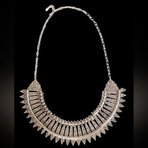 Gold tone ethnic necklace